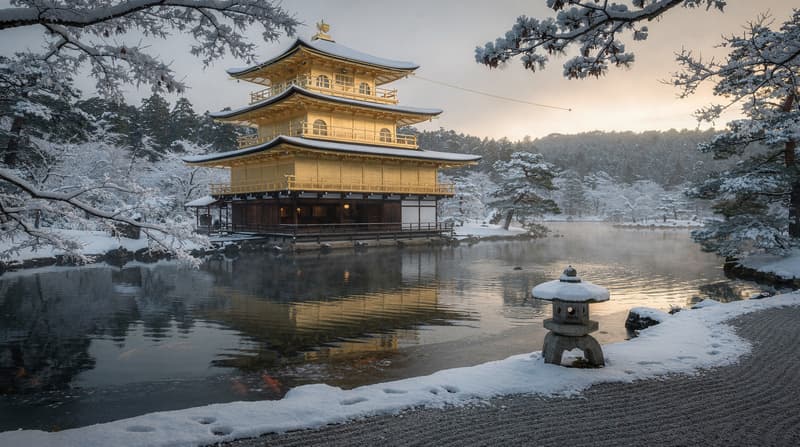 Kyoto in Winter: Snow on the Temples Without the Spring Crowds